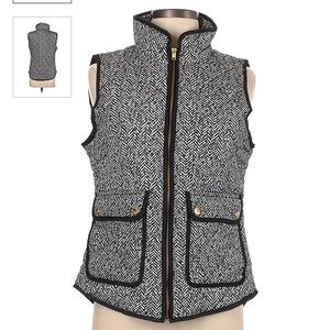 Cambridge Dry Goods Herringbone Vest with Gold Detail